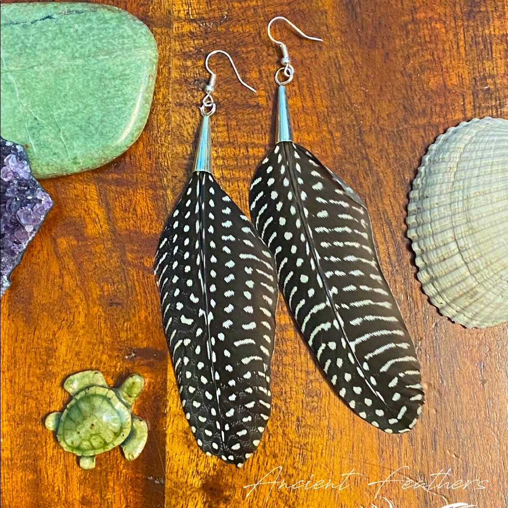 Natural Feather Earrings